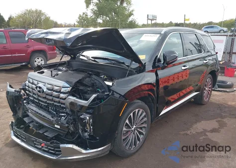 2025 Hyundai Palisade Calligraphy from USA, damaged, VIN KM8R74GE4SU910530